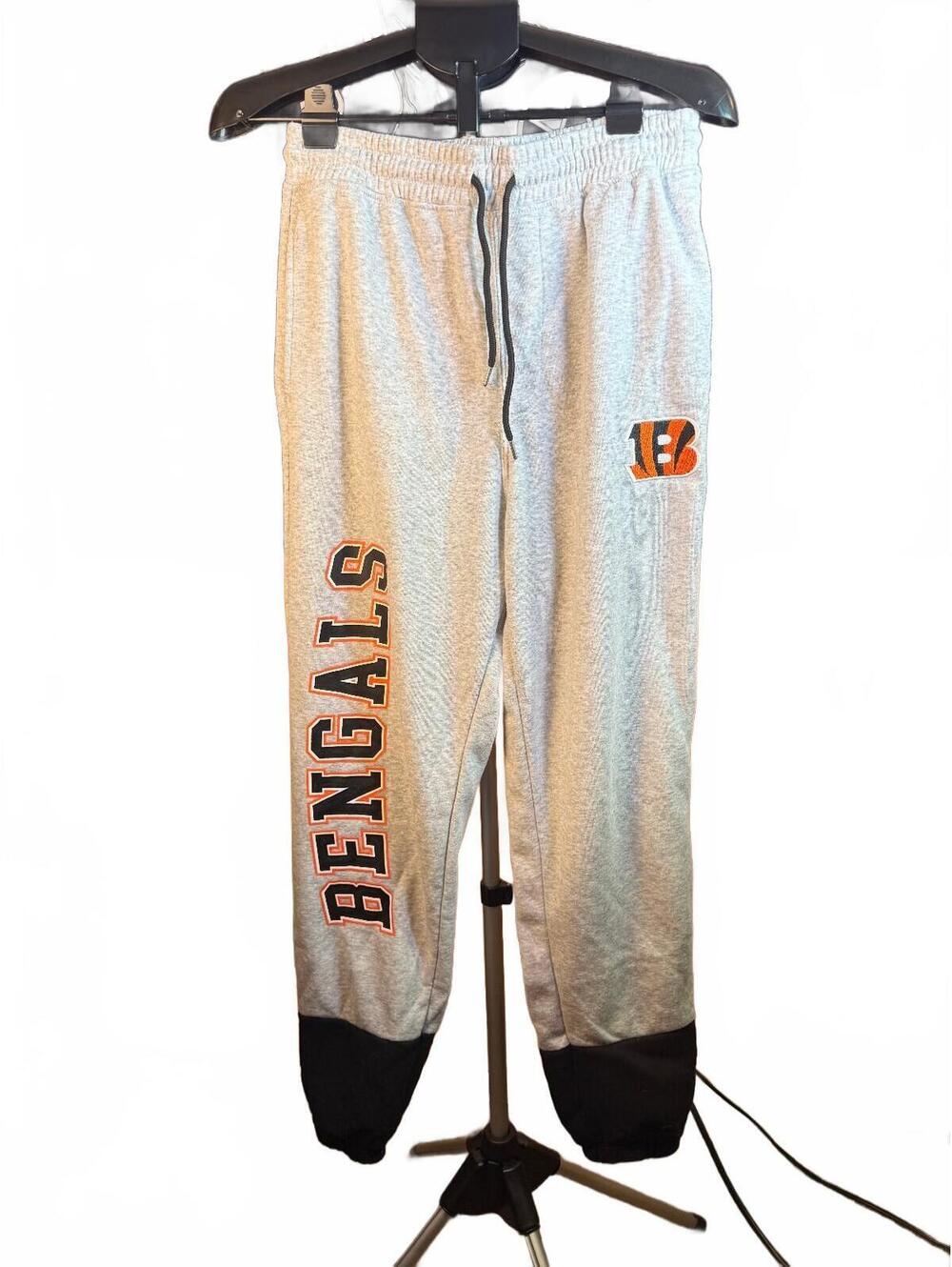 NFL Cincinnati Bengals Gray Sweatpants joggers sz M mens